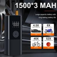 Portable Tire Inflator with Pressure Gauge – Smart Air Compressor Pump for Car, Motorcycle & Bike Tires