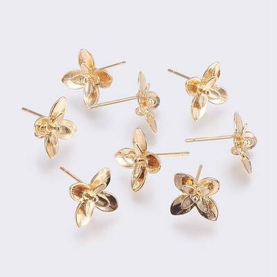 Brass Stud Earring Findings