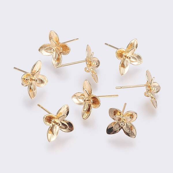 Brass Stud Earring Findings