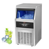 VEVOR 110V Commercial Ice Maker Machine 120-130LBS/24H with 33LBS Bin, Stainless Steel Automatic Operation Under Counter Ice ...