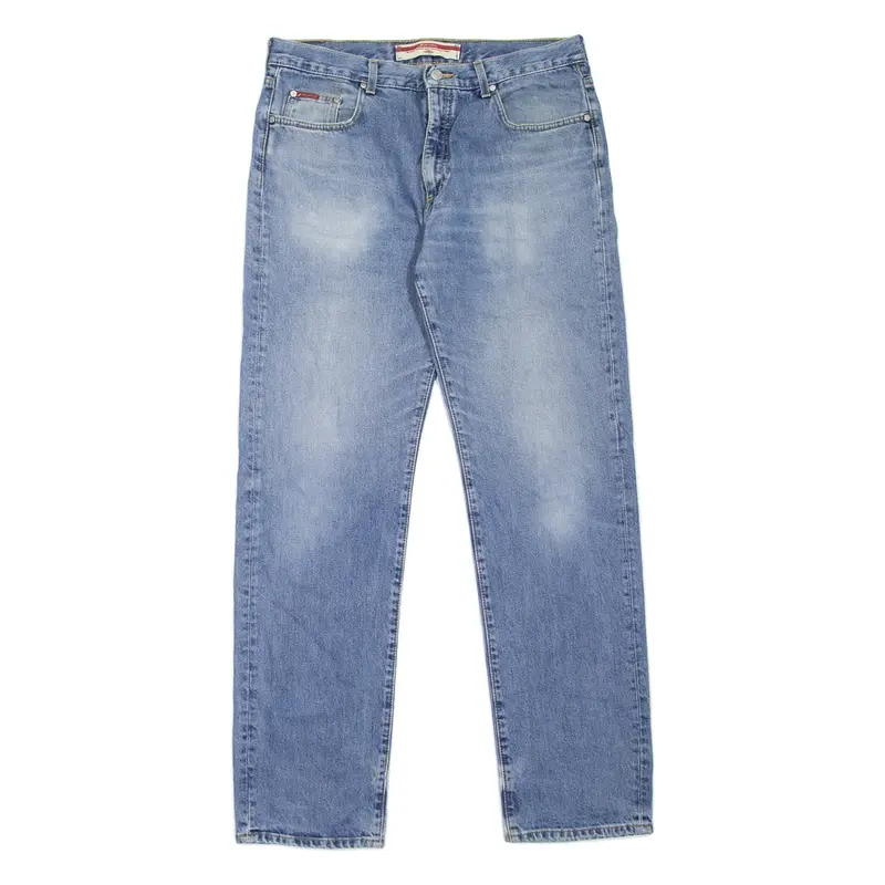 LEE COOPER Rush Mens Jeans Blue Regular Straight Stone Wash W36 L34