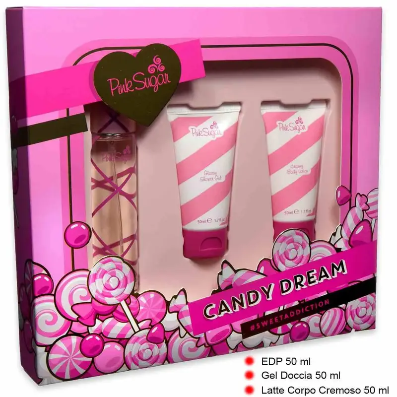 Box set Aquolina Candy Dream Edt 50 ml + Shower Gel 50 ml + Body Lotion 50 ml
