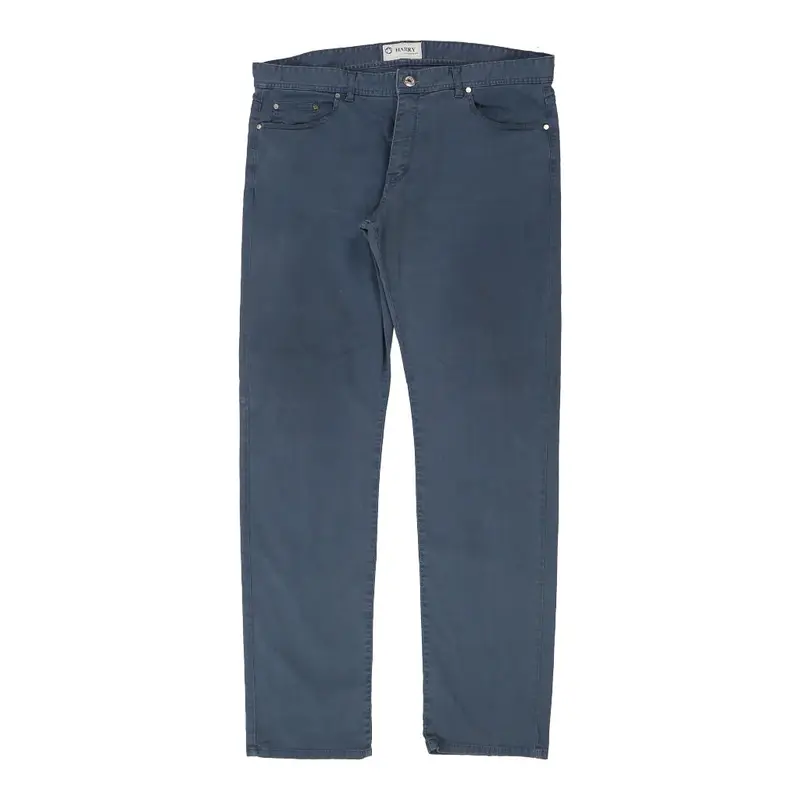 Murphy & Nye Trousers - 40W 37L Blue Cotton