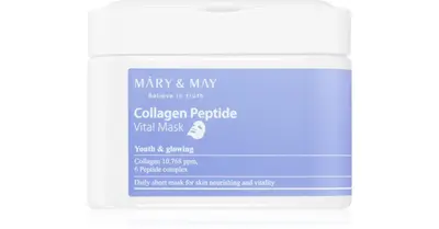 Mary & may Collagen Peptide Vital Mask 30 pieces