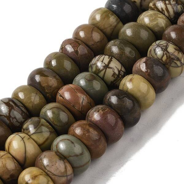 Natural Picasso Jasper Beads Strands
