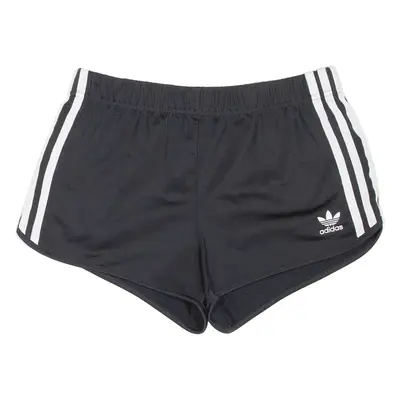 ADIDAS Womens Sports Shorts Black UK 6 W26