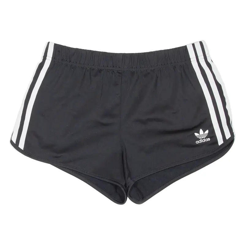 ADIDAS Womens Sports Shorts Black UK 6 W26