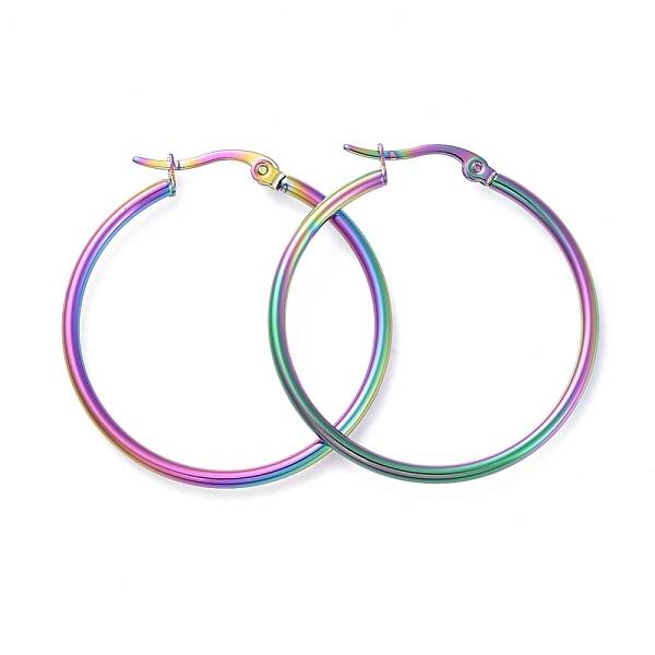 304 Stainless Steel Big Hoop Earrings