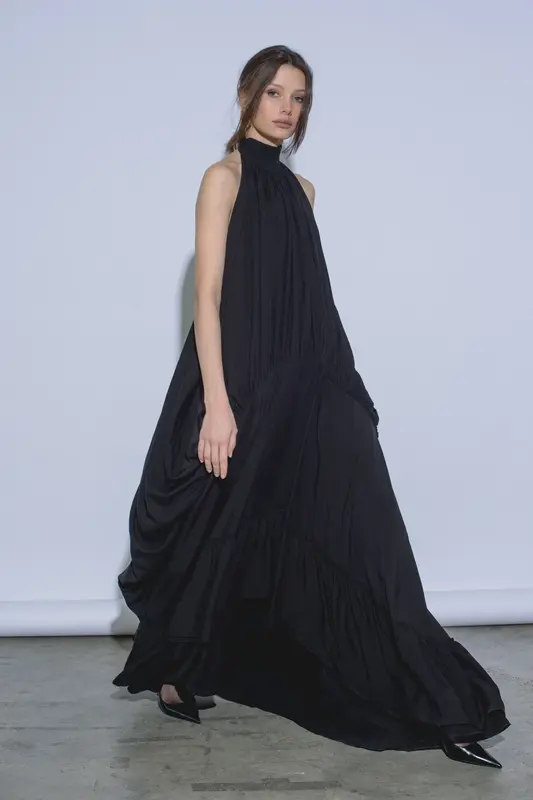 ALAYA MAXI DRESS BLACK