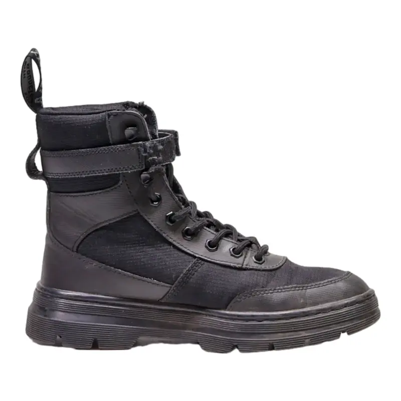 DR MARTENS Combs Tech Lace-Up Boots Black Synthetic Mens UK 6.5