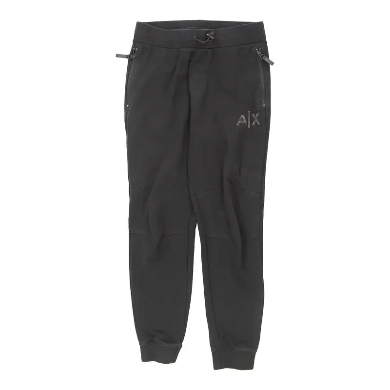 Armani Exchange Joggers - Small Black Cotton