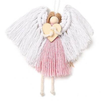 Angel Handmade Woven Macrame Cotton Thread Pendant Decorations