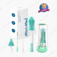 MomMed Bottle Cleaning Brush, Baby Bottle Brush Cleaner Water Bottle Cleaning Kit, Nipple Brush Pacifier Cleaner Straw Cleane...