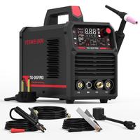 YESWELDER 205Amp 110/220V DC Pulsed TIG Welder, TIG-205P-PRO Stick/HF TIG/Pulse TIG 3-In-1 Welding Machine, IGBT Inverter Dig...