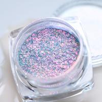 Multicolor Chameleon Powder, 1/2/4 Counts Nail Glitter Aurora Neon Rainbow Pigment, Iridescent Eye Shadow Nail Polishing Powd...