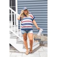 Stripes Through Town Top