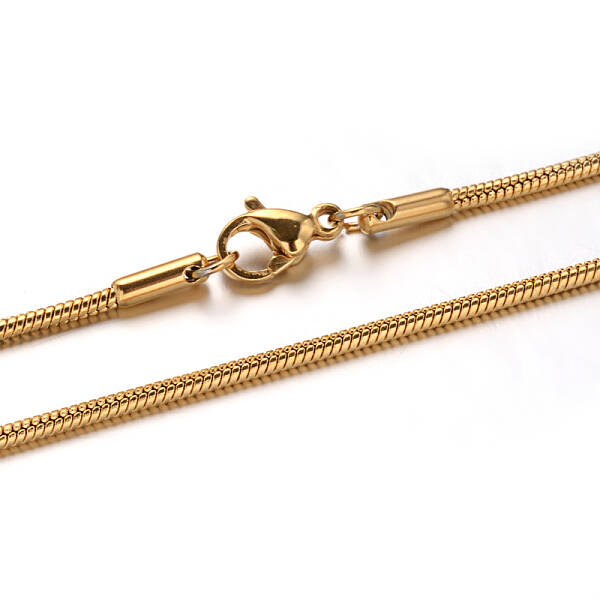 304 Stainless Steel Snake Chain Necklaces