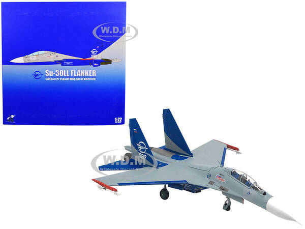 Sukhoi Su-30LL Flanker-C Fighter Aircraft Gromov Flight Research Institute, Ramenskoye AB, Russia (1997) 1/72 Diecast Model...