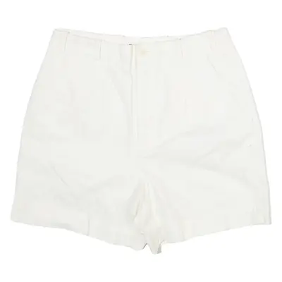 RALPH LAUREN Womens Casual Shorts White S W28