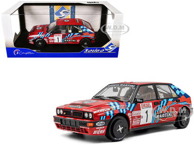 Lancia Delta HF Integrale #1 Miki Biasion - Tiziano Siviero Winner Rally Sanremo (1989) Competition Series 1/18 Diecast M...