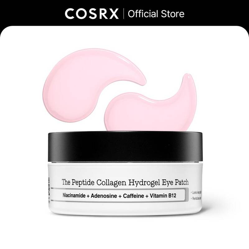 [COSRX Official] The Peptide Collagen Hydrogel Eye Patch 60 Patches Reduce Puffiness Hydrate Under-Eye Bags in 10 Minute