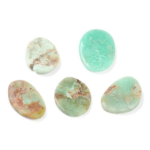 Natural Chrysoprase Oval Palm Stone