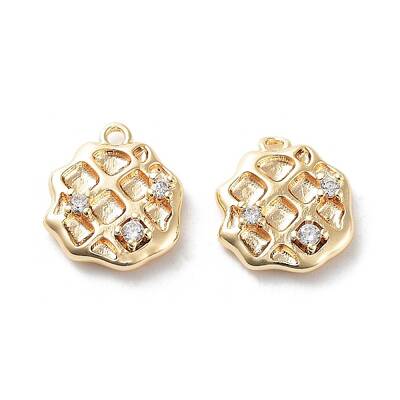 Rack Plating Brass Micro Pave Cubic Zirconia Pendants
