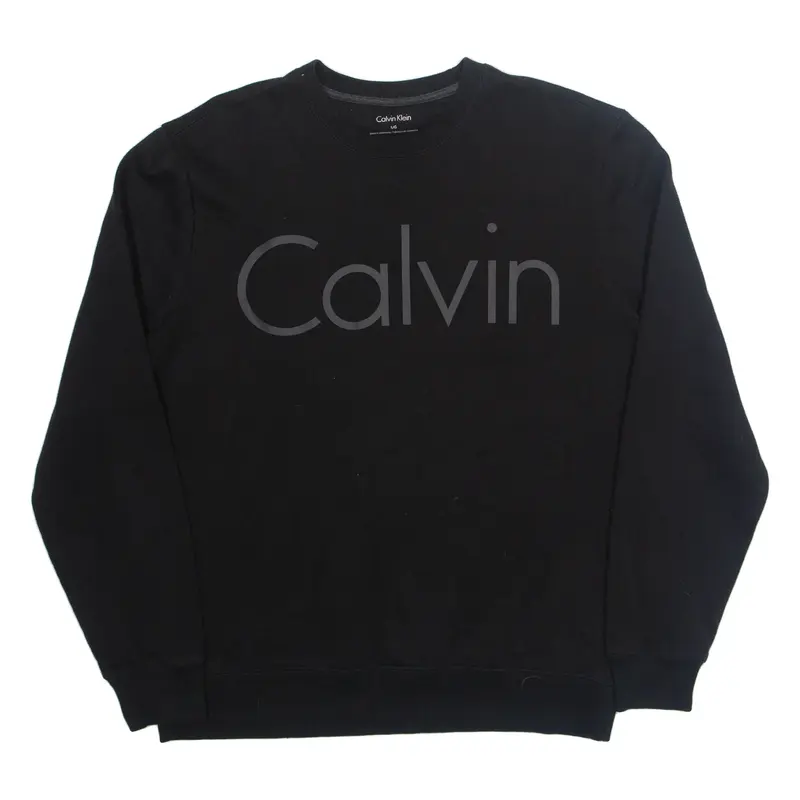 CALVIN KLEIN Mens Sweatshirt Black L