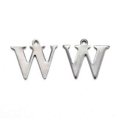 Tarnish Resistant 304 Stainless Steel Alphabet Charms