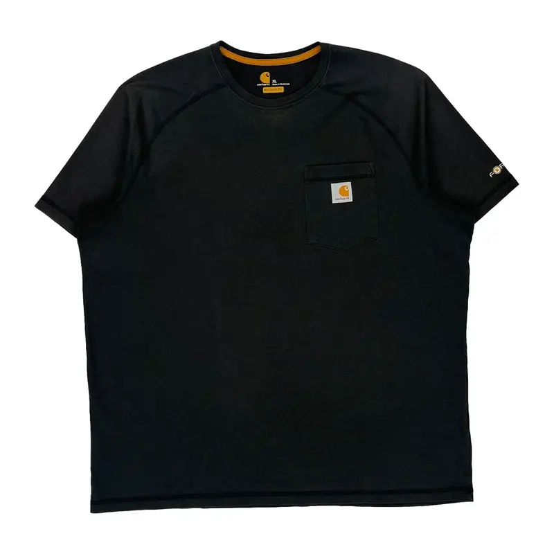 Relaxed Fit Carhartt T-Shirt - XL Black Cotton Blend