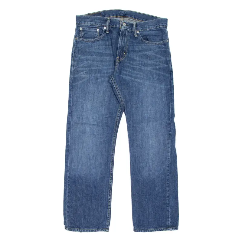 LEVI'S 514 Jeans Mens Blue Regular Straight Stone Wash W32 L30