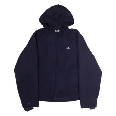 ADIDAS 2 in 1 Womens Jacket Blue Hooded XL