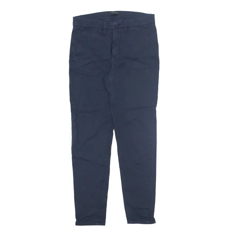 SONNY BONO Stretch Trousers Blue Slim Skinny Womens W30 L28