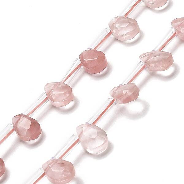 Cherry Quartz Glass Beads Strands