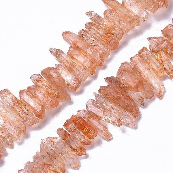 Natural Crackle Quartz Crystal Dyed Beads Strands