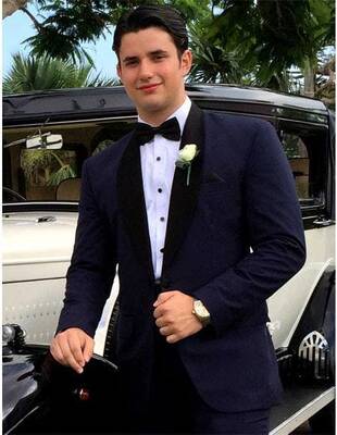 Navy Blue Seersucker Suit