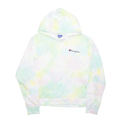 CHAMPION Tie Dye Pastel Green Pullover Hoodie Girls 15-16 Years