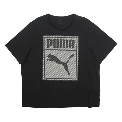 PUMA Mens T-Shirt Black 2XL