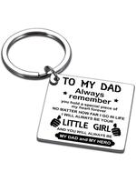 Personalized Summer Outfits 2024 Letter Pattern Slogan Metal Keychain, Square Shaped Stainless Steel Keychain for Men & Women...