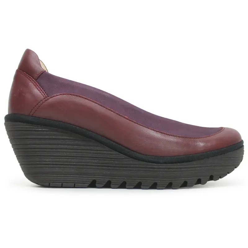 Fly London YEKA530FLY Cupido Dublin Leather Women's Comfort Shoes - Wine Wine - Size:US 8-8.5 Women
