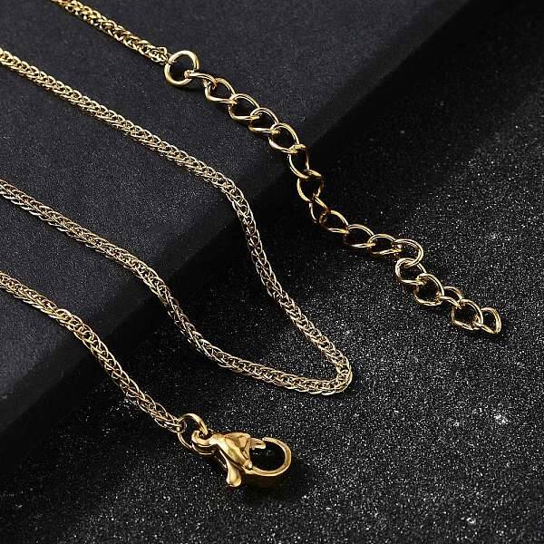 1.5MM 304 Stainless Steel Wheat Chain Necklaces for Men