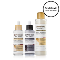 [Dr.Melaxin Official] Peel Shot Care Set | Peel Shot Amples (Black Rice & White Rice) + Peel Shot Toner | Korean Cosmetics