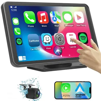 【PASLDA】2025 Portable  Carplay Screen for Car,Car Play Screen，wireless carplay adapter，carplay pantalla