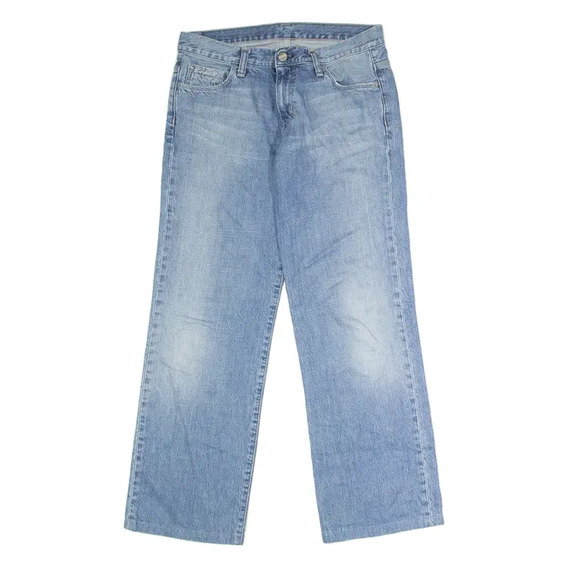 CARHARTT Urban Womens Jeans Blue Relaxed Wide-Leg Stone Wash W30 L28