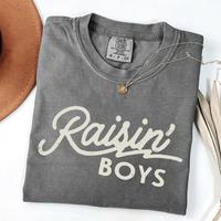 Comfort Colors Raising Boys Boy Mom Mama T-shirt, Trendy 90s Shirt For Cool Mom, Vintage Mom Shirt, Mothers Day Gift For Mom