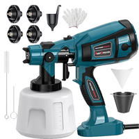 Paint Sprayer 1000W High Power Electric Spray Paint with Adjustable Spray Width Knob,1400ML Container,4 Nozzles 3 Patterns,Ea...