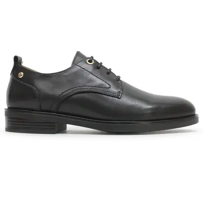 Pikolinos Puertollano Leather Women's Lace Up Shoes - Black - Size:US 7.5-8 Women