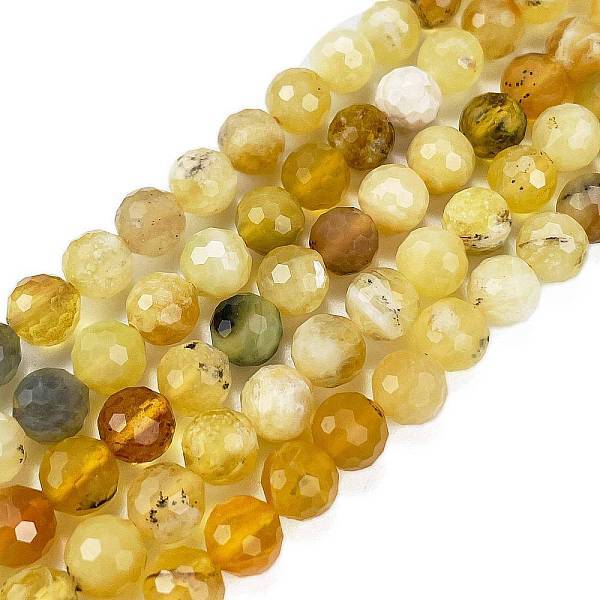 Natural Yellow Opal Beads Strands