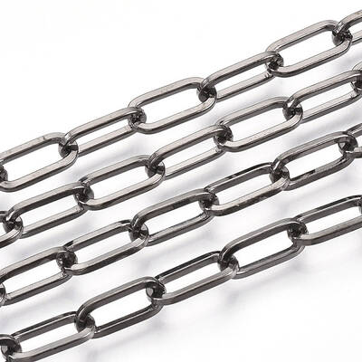 Unwelded Iron Paperclip Chains