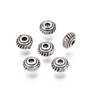 Tibetan Style Alloy Spacer Beads